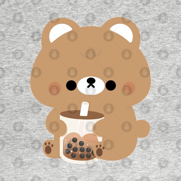 Bear Boba Tea by theladyernestember